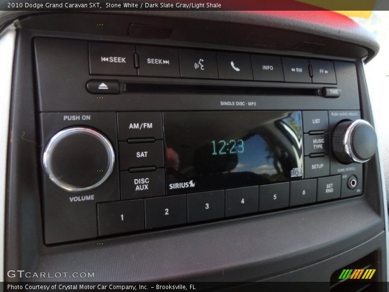 Stone White / Dark Slate Gray/Light Shale 2010 Dodge Grand Caravan SXT