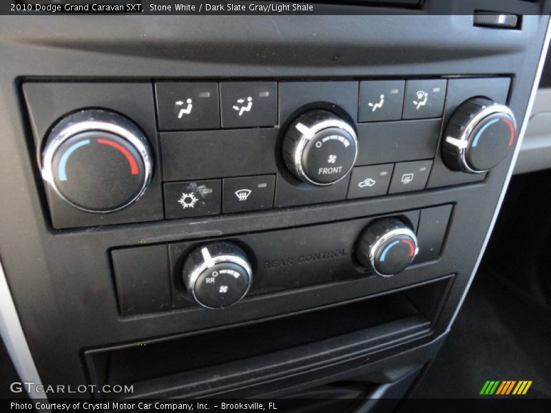 Stone White / Dark Slate Gray/Light Shale 2010 Dodge Grand Caravan SXT