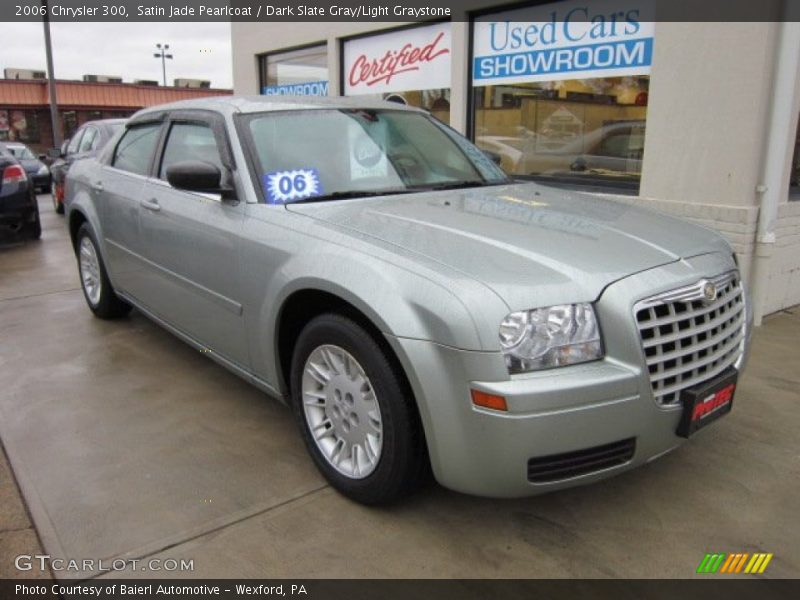 Satin Jade Pearlcoat / Dark Slate Gray/Light Graystone 2006 Chrysler 300