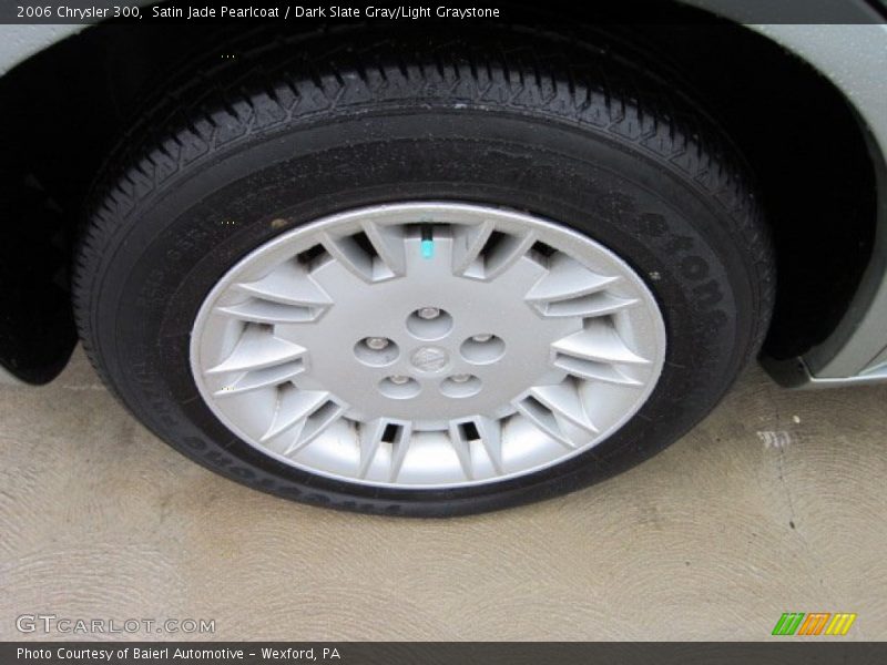 Satin Jade Pearlcoat / Dark Slate Gray/Light Graystone 2006 Chrysler 300
