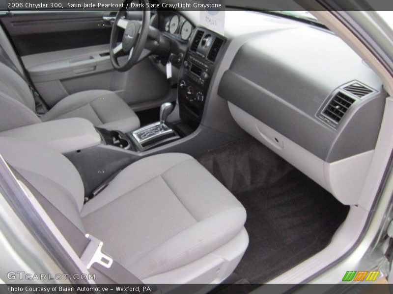Satin Jade Pearlcoat / Dark Slate Gray/Light Graystone 2006 Chrysler 300