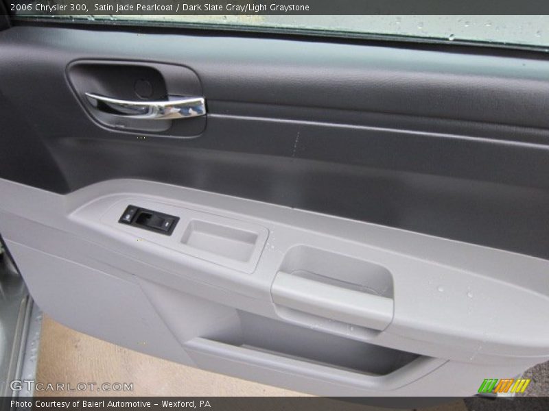Satin Jade Pearlcoat / Dark Slate Gray/Light Graystone 2006 Chrysler 300