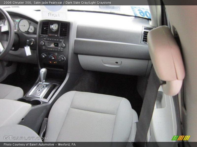 Satin Jade Pearlcoat / Dark Slate Gray/Light Graystone 2006 Chrysler 300
