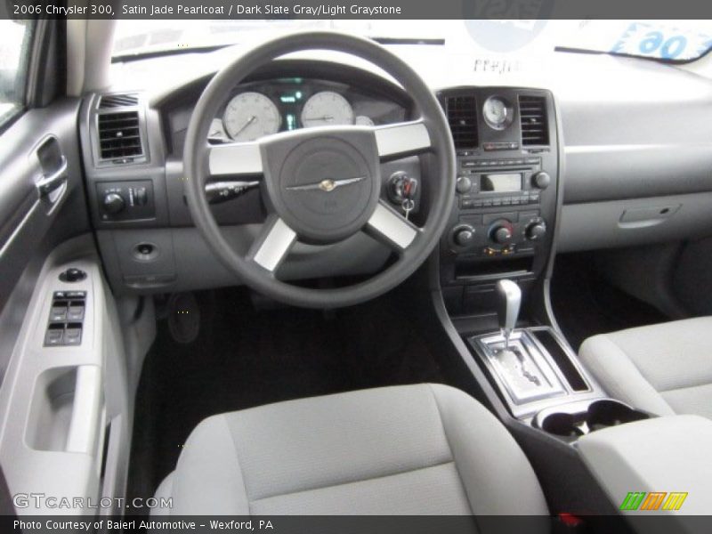 Satin Jade Pearlcoat / Dark Slate Gray/Light Graystone 2006 Chrysler 300