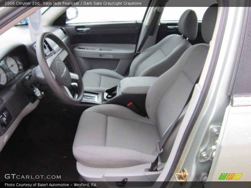 Satin Jade Pearlcoat / Dark Slate Gray/Light Graystone 2006 Chrysler 300