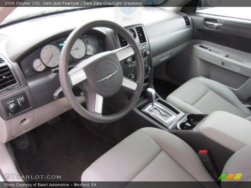 Satin Jade Pearlcoat / Dark Slate Gray/Light Graystone 2006 Chrysler 300