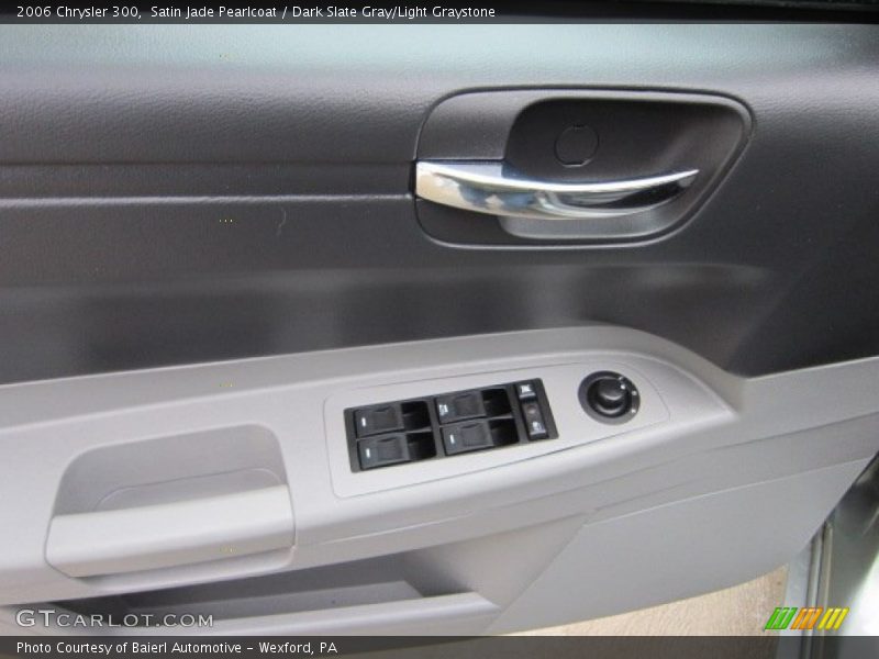 Satin Jade Pearlcoat / Dark Slate Gray/Light Graystone 2006 Chrysler 300