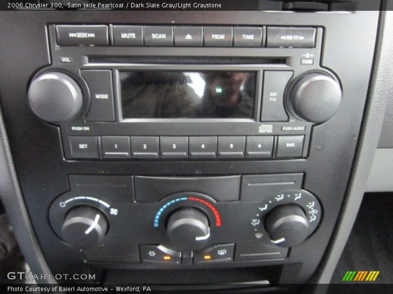 Satin Jade Pearlcoat / Dark Slate Gray/Light Graystone 2006 Chrysler 300