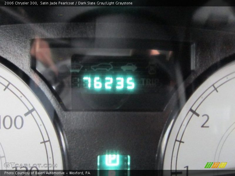 Satin Jade Pearlcoat / Dark Slate Gray/Light Graystone 2006 Chrysler 300