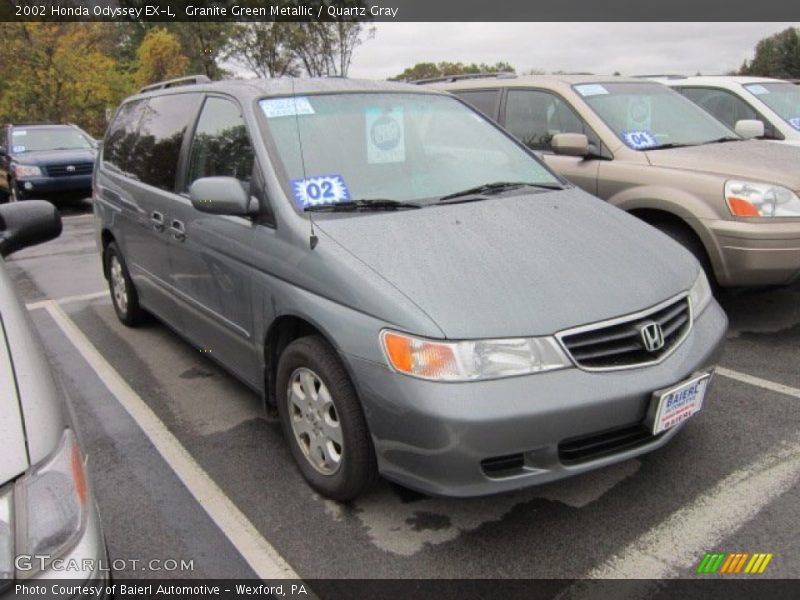 Granite Green Metallic / Quartz Gray 2002 Honda Odyssey EX-L