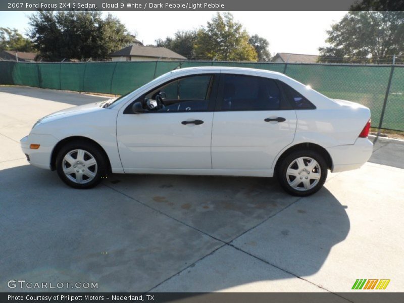 Cloud 9 White / Dark Pebble/Light Pebble 2007 Ford Focus ZX4 S Sedan