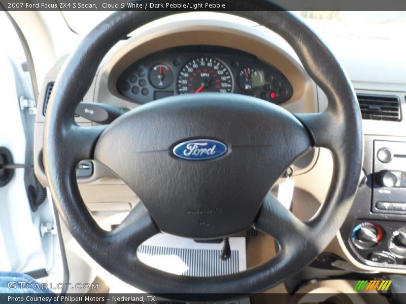 Cloud 9 White / Dark Pebble/Light Pebble 2007 Ford Focus ZX4 S Sedan