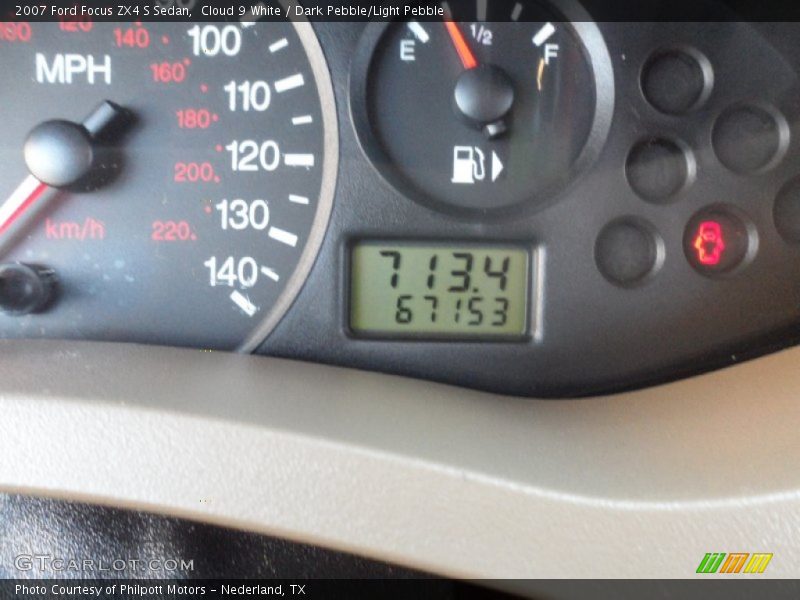 Cloud 9 White / Dark Pebble/Light Pebble 2007 Ford Focus ZX4 S Sedan