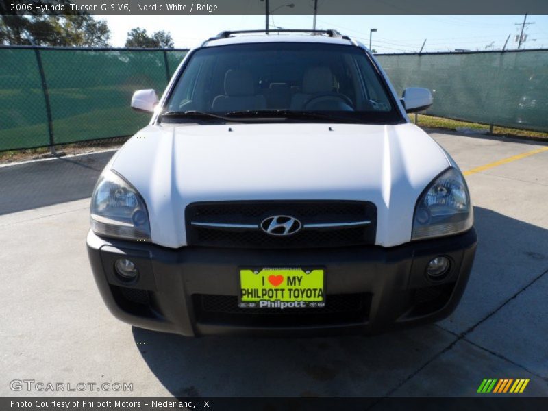 Nordic White / Beige 2006 Hyundai Tucson GLS V6