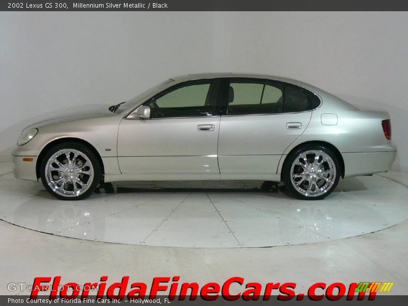 Millennium Silver Metallic / Black 2002 Lexus GS 300