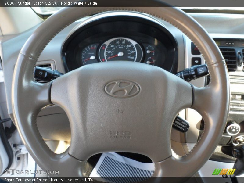 Nordic White / Beige 2006 Hyundai Tucson GLS V6