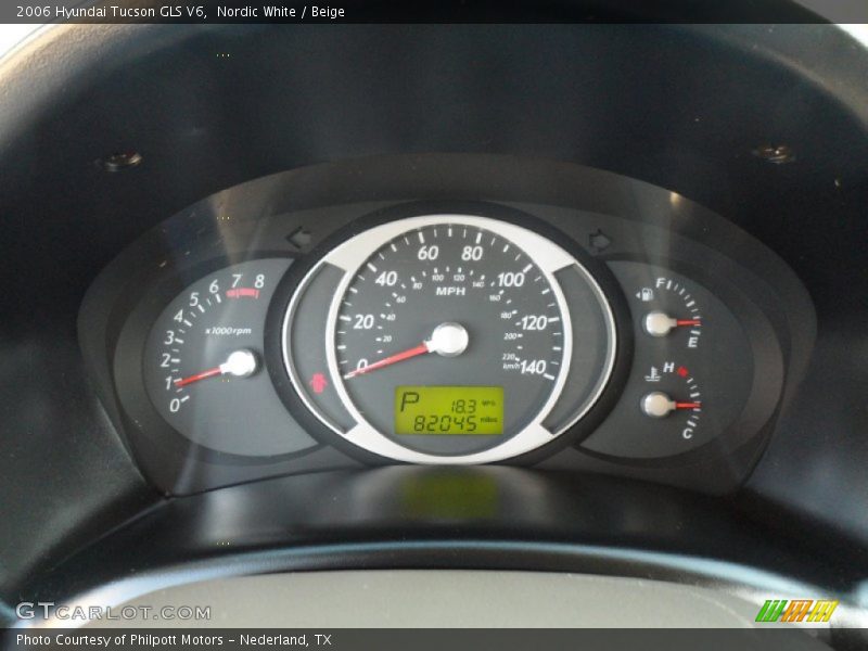 Nordic White / Beige 2006 Hyundai Tucson GLS V6