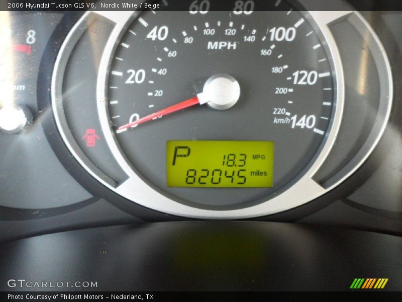 Nordic White / Beige 2006 Hyundai Tucson GLS V6