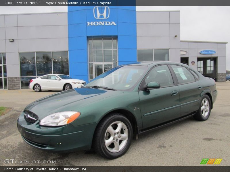 Tropic Green Metallic / Medium Graphite 2000 Ford Taurus SE