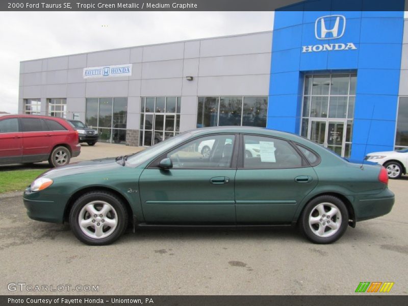 Tropic Green Metallic / Medium Graphite 2000 Ford Taurus SE