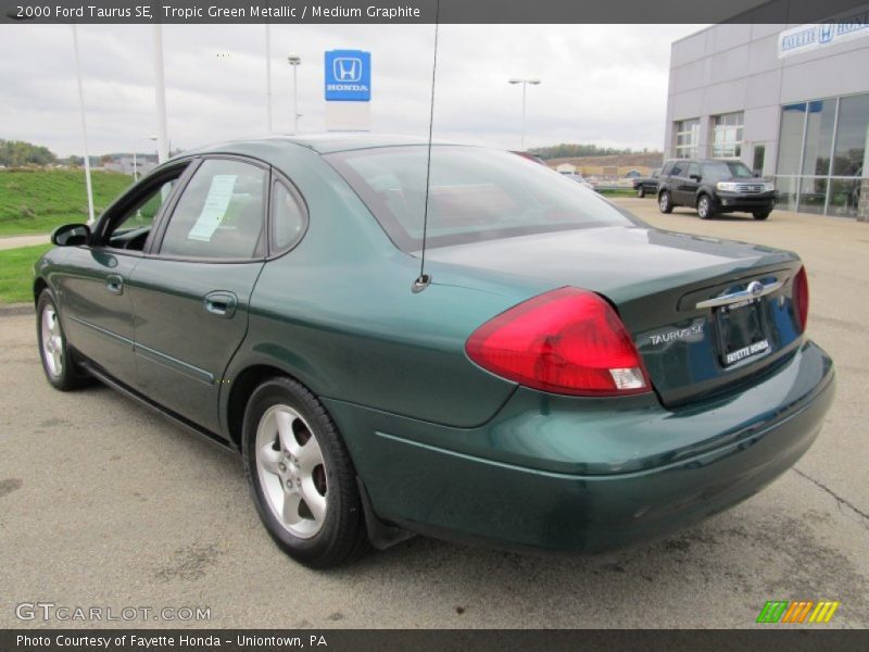 Tropic Green Metallic / Medium Graphite 2000 Ford Taurus SE