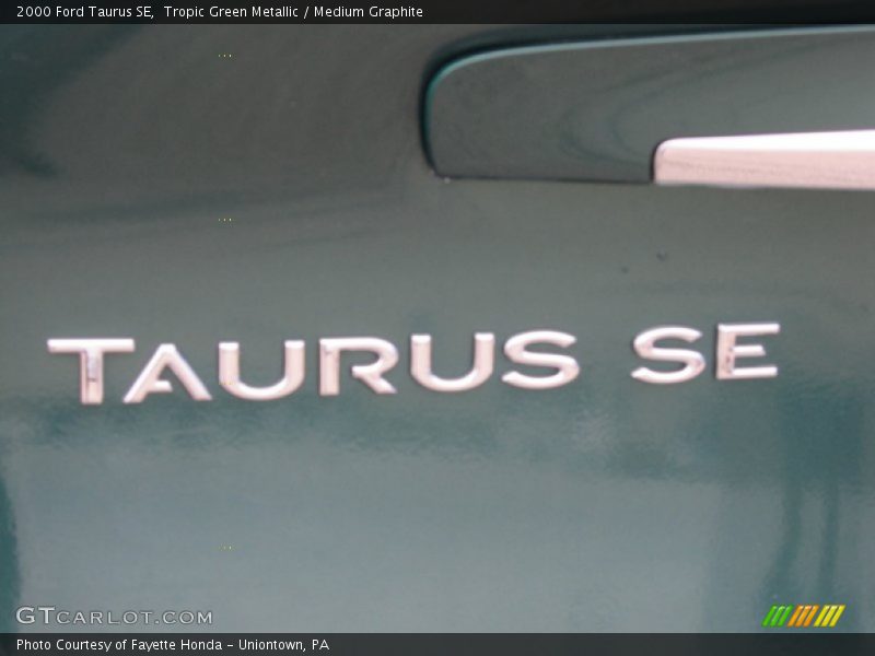 Tropic Green Metallic / Medium Graphite 2000 Ford Taurus SE