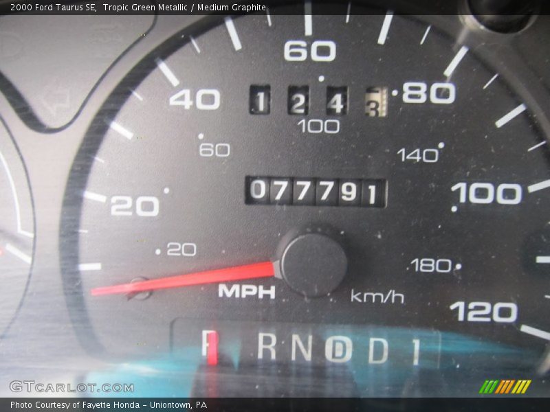 Tropic Green Metallic / Medium Graphite 2000 Ford Taurus SE