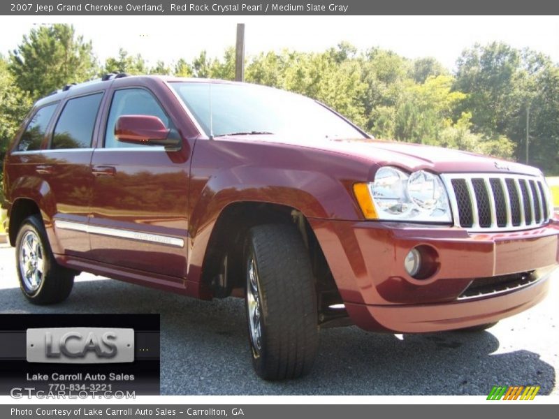 Red Rock Crystal Pearl / Medium Slate Gray 2007 Jeep Grand Cherokee Overland