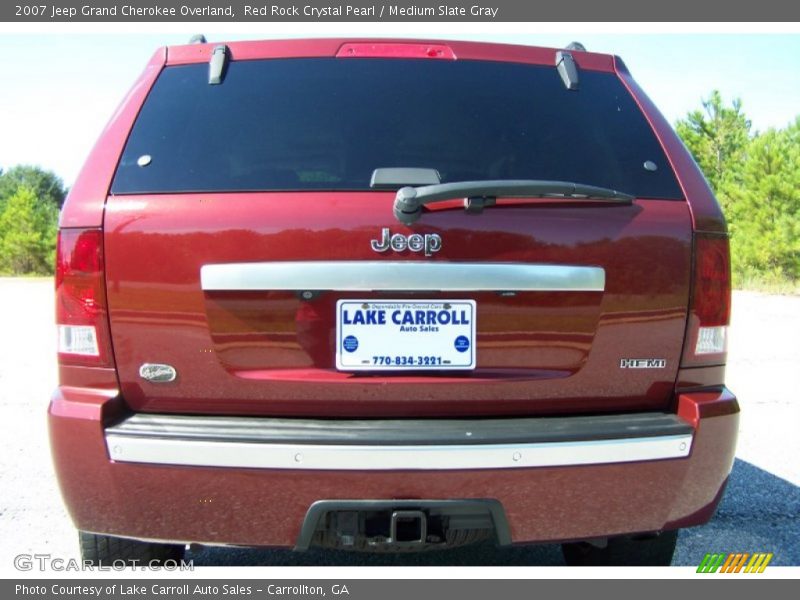 Red Rock Crystal Pearl / Medium Slate Gray 2007 Jeep Grand Cherokee Overland