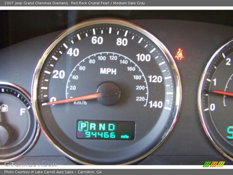 Red Rock Crystal Pearl / Medium Slate Gray 2007 Jeep Grand Cherokee Overland