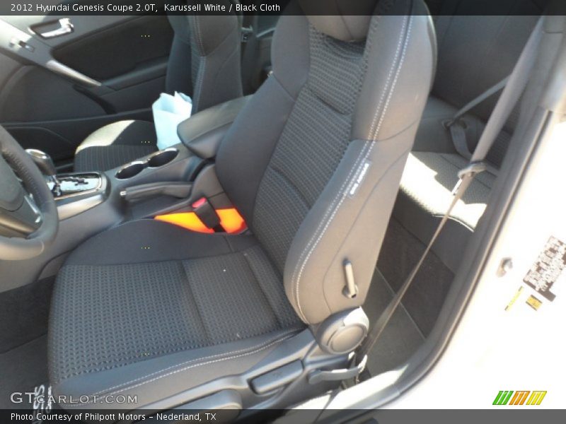  2012 Genesis Coupe 2.0T Black Cloth Interior