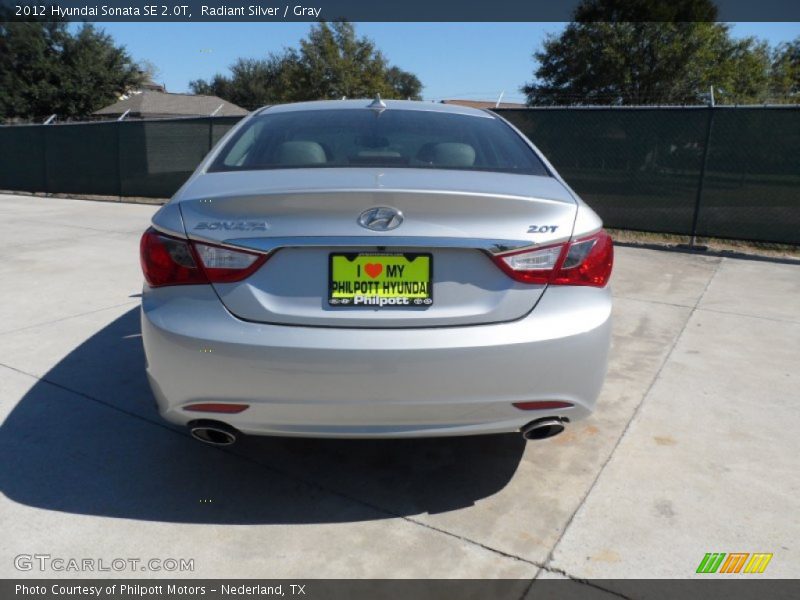 Radiant Silver / Gray 2012 Hyundai Sonata SE 2.0T