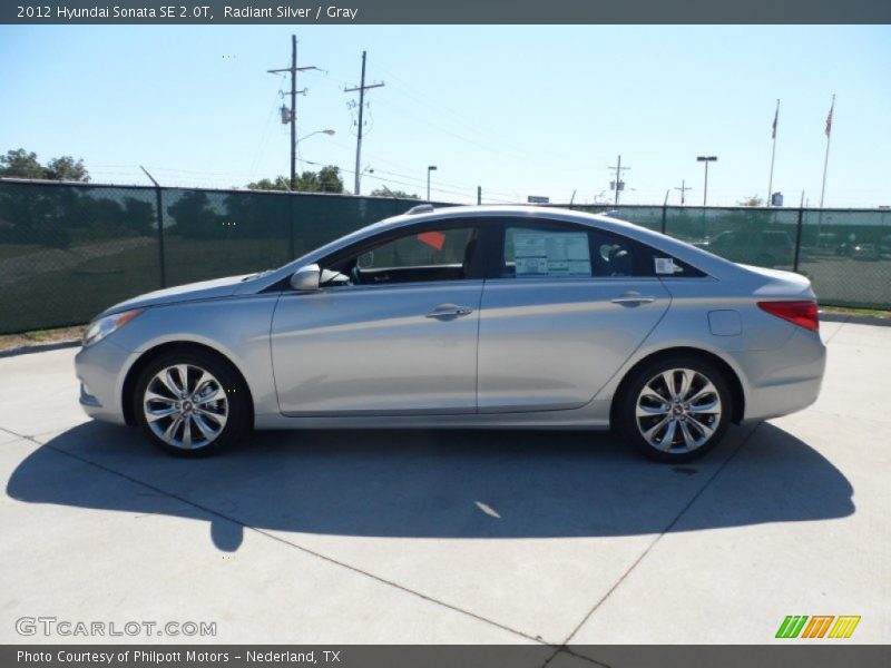 Radiant Silver / Gray 2012 Hyundai Sonata SE 2.0T