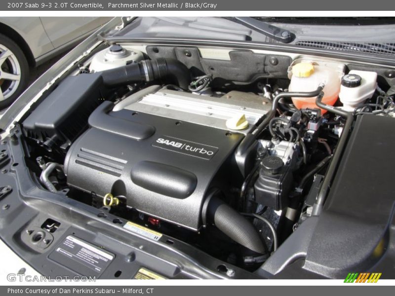 Parchment Silver Metallic / Black/Gray 2007 Saab 9-3 2.0T Convertible