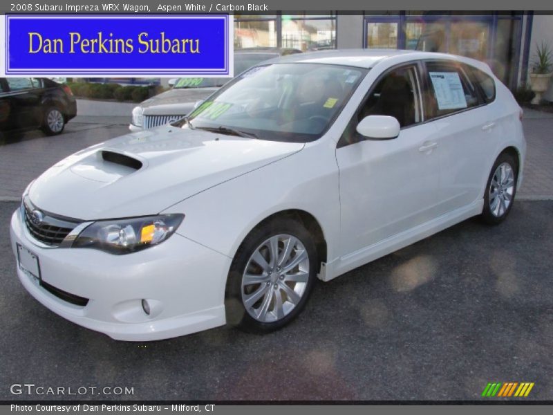Aspen White / Carbon Black 2008 Subaru Impreza WRX Wagon