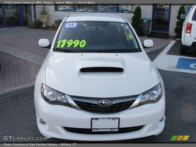 Aspen White / Carbon Black 2008 Subaru Impreza WRX Wagon