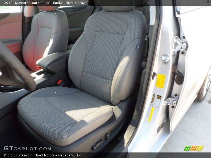  2012 Sonata SE 2.0T Gray Interior