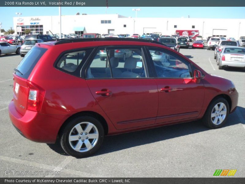 Volcanic Red / Beige 2008 Kia Rondo LX V6