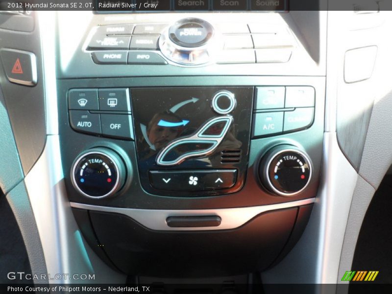 Controls of 2012 Sonata SE 2.0T