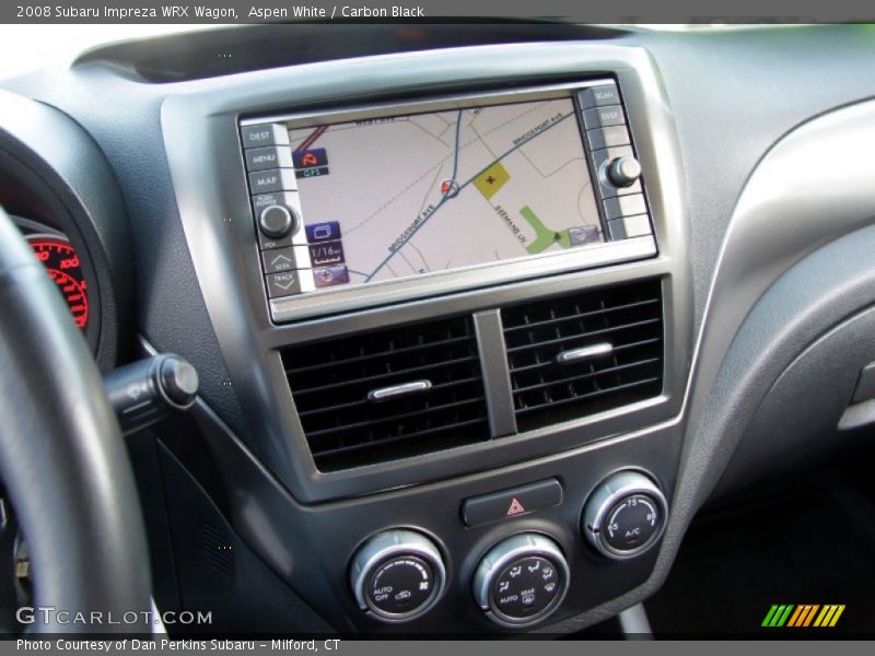 Navigation of 2008 Impreza WRX Wagon