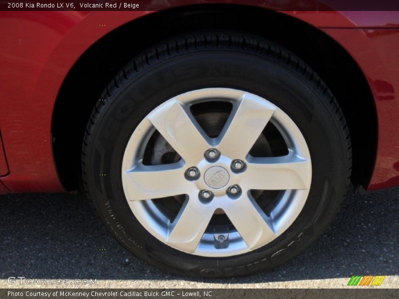 Volcanic Red / Beige 2008 Kia Rondo LX V6