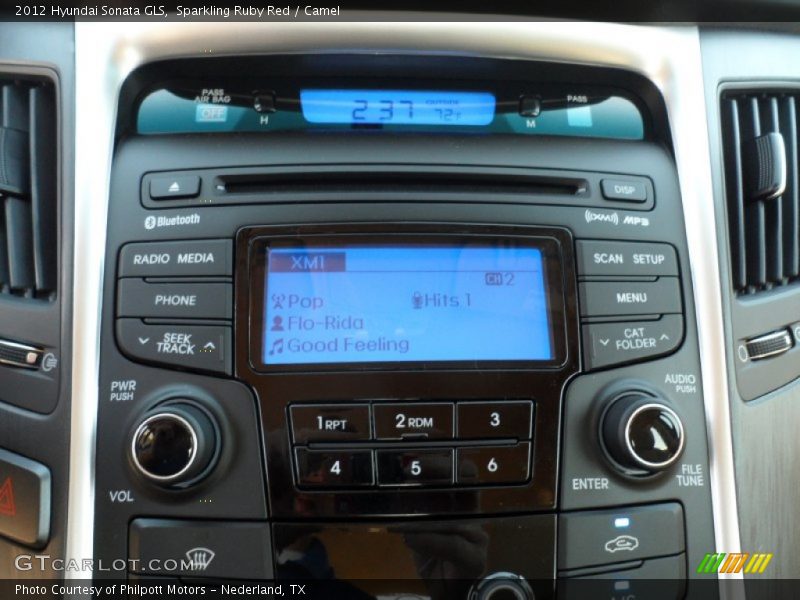 Sparkling Ruby Red / Camel 2012 Hyundai Sonata GLS