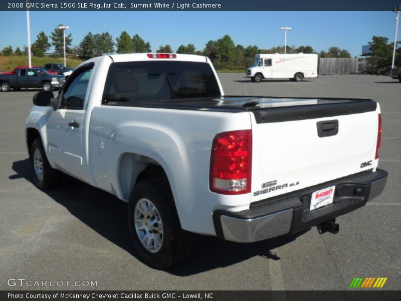 Summit White / Light Cashmere 2008 GMC Sierra 1500 SLE Regular Cab