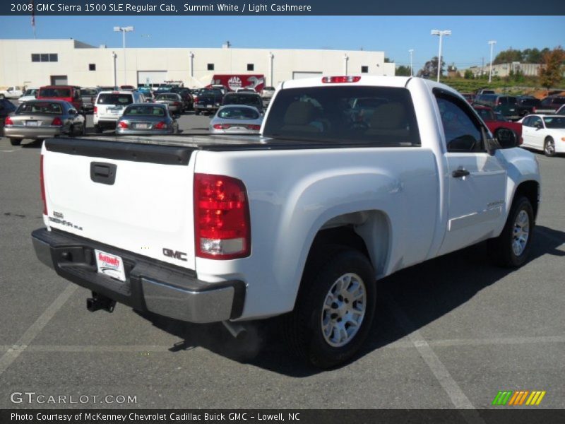 Summit White / Light Cashmere 2008 GMC Sierra 1500 SLE Regular Cab