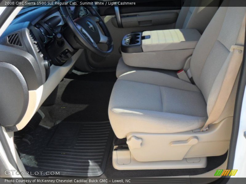 Summit White / Light Cashmere 2008 GMC Sierra 1500 SLE Regular Cab