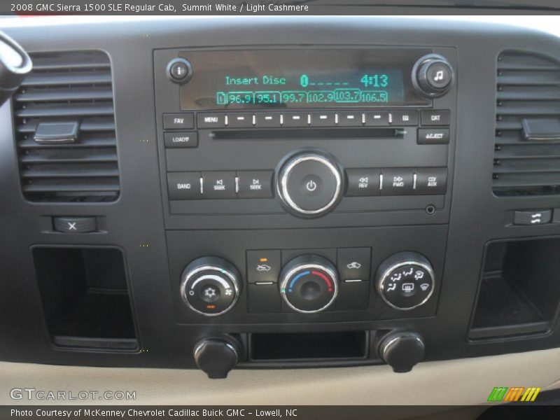 Summit White / Light Cashmere 2008 GMC Sierra 1500 SLE Regular Cab