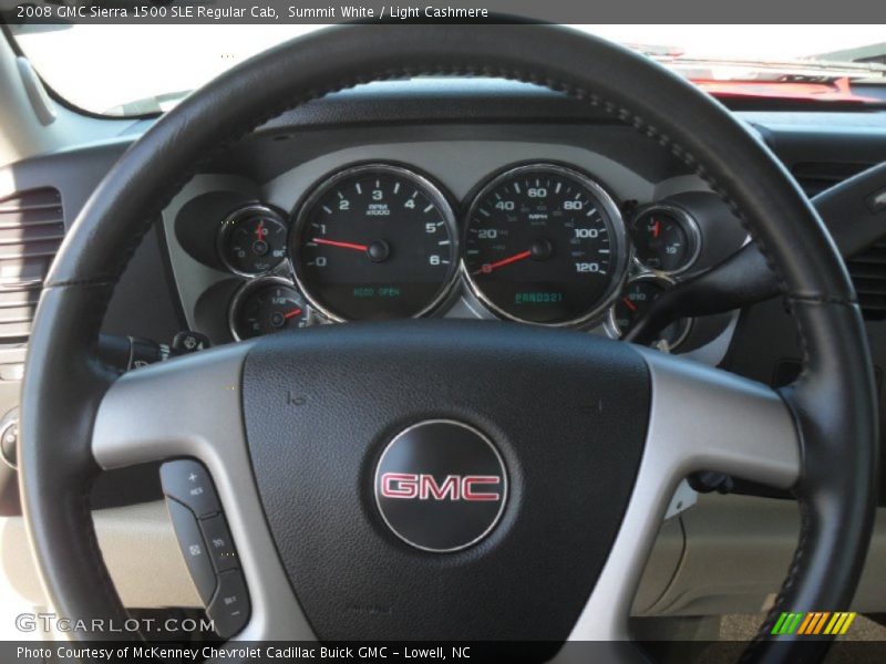 Summit White / Light Cashmere 2008 GMC Sierra 1500 SLE Regular Cab