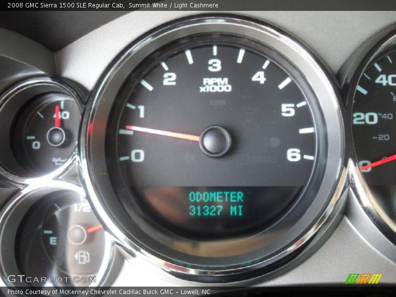 Summit White / Light Cashmere 2008 GMC Sierra 1500 SLE Regular Cab