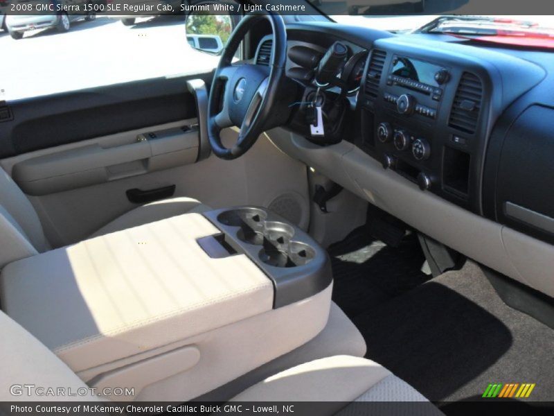 Summit White / Light Cashmere 2008 GMC Sierra 1500 SLE Regular Cab