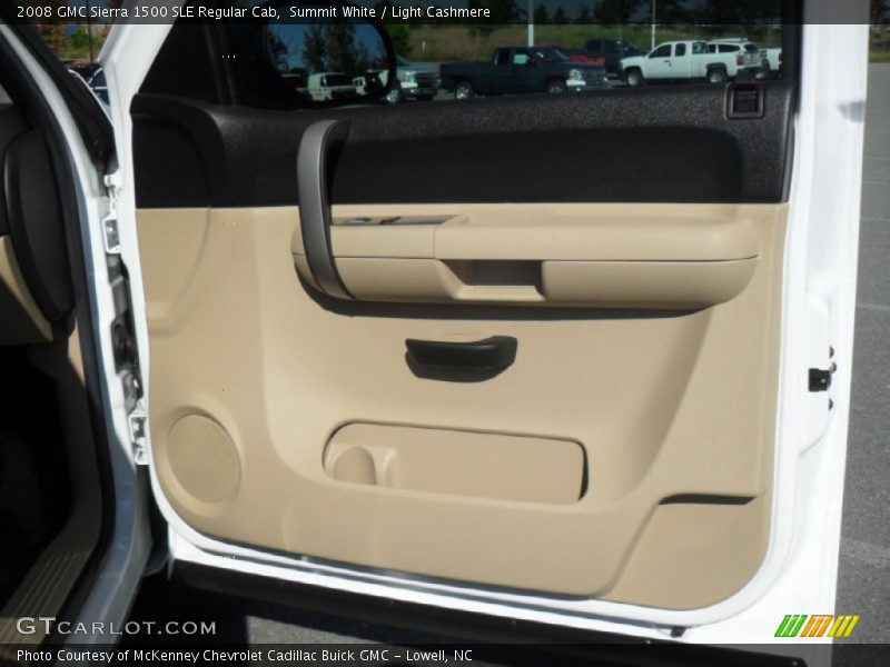Summit White / Light Cashmere 2008 GMC Sierra 1500 SLE Regular Cab